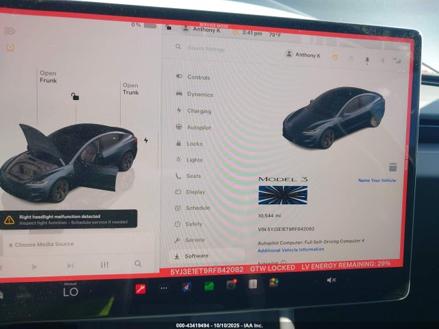 2024 TESLA MODEL 3 5YJ3E1ET9RF842082 Photo 6