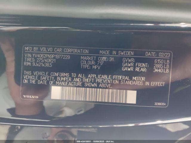 2023 VOLVO XC90 YV4062PN9P1977229 Photo 8