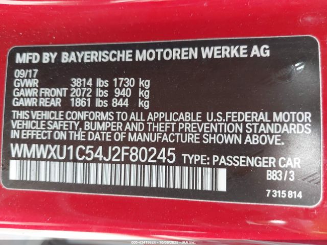 2018 MINI HARDTOP WMWXU1C54J2F80245 Photo 8