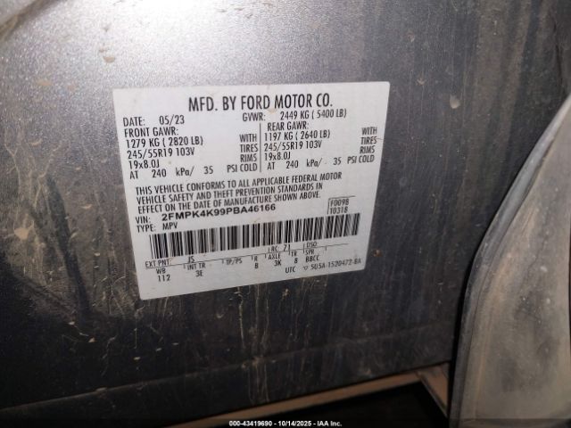 2023 FORD EDGE 2FMPK4K99PBA46166 Photo 8