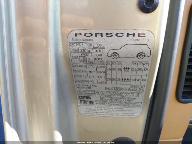 2006 PORSCHE CAYENNE WP1AB29PX6LA60013 Photo 8