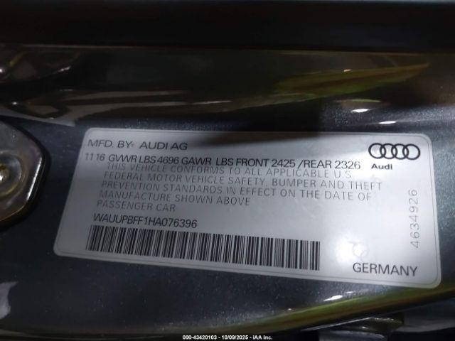 2017 AUDI A3 E-TRON WAUUPBFF1HA076396 Photo 8