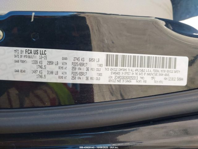 2016 DODGE GRAND CARAVAN 2C4RDGBG9GR252313 Photo 8