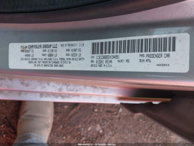 2014 CHRYSLER 200 1C3CCBBB5EN194991 Photo 8