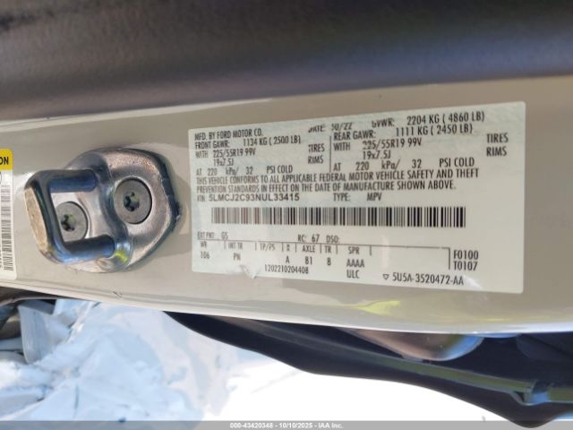 2022 LINCOLN CORSAIR 5LMCJ2C93NUL33415 Photo 8