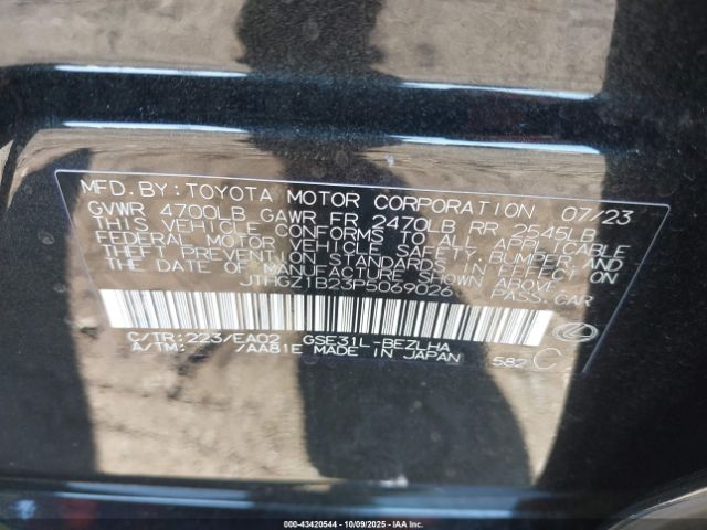 2023 LEXUS IS 350 JTHGZ1B23P5069026 Photo 8