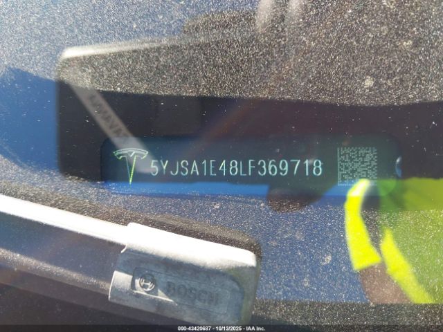 2020 TESLA MODEL S 5YJSA1E48LF369718 Photo 8