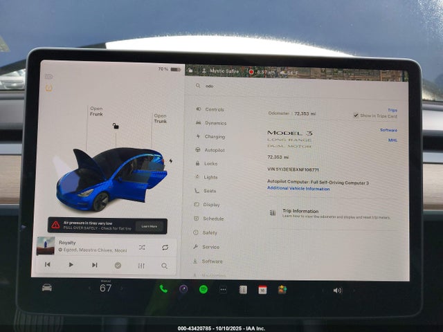 2022 TESLA MODEL 3 5YJ3E1EBXNF106771 Photo 6