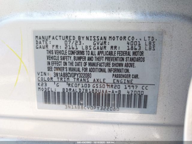 2023 NISSAN SENTRA 3N1AB8CV0PY322080 Photo 8