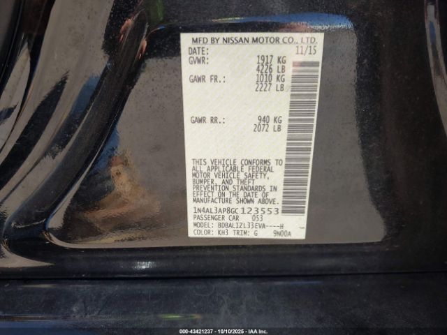 2016 NISSAN ALTIMA 1N4AL3AP8GC123553 Photo 8