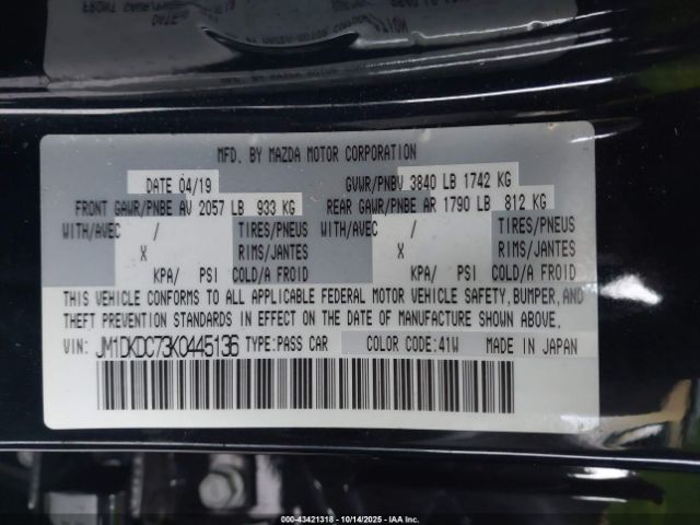 2019 MAZDA CX-3 JM1DKDC73K0445136 Photo 8