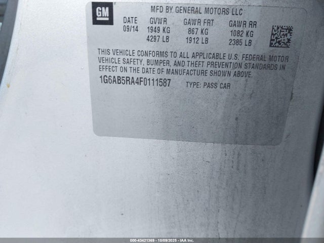 2015 CADILLAC ATS 1G6AB5RA4F0111587 Photo 8