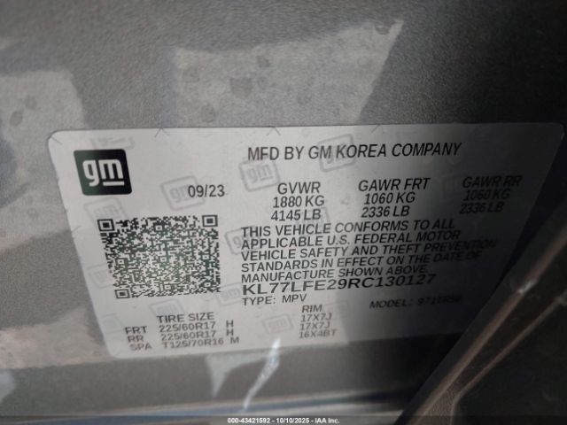 2024 CHEVROLET TRAX KL77LFE29RC130127 Photo 8