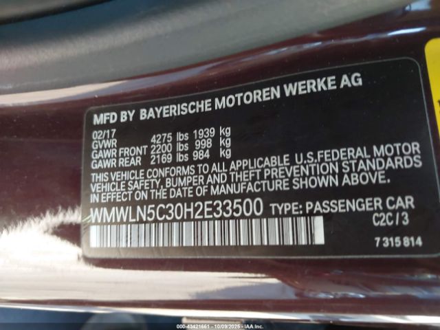 2017 MINI CLUBMAN WMWLN5C30H2E33500 Photo 8