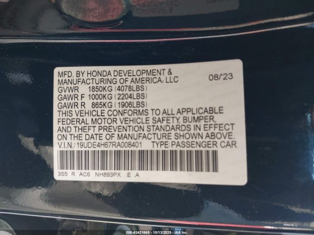 2024 ACURA INTEGRA 19UDE4H67RA008401 Photo 8