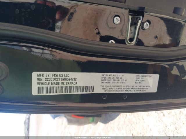 2021 DODGE CHARGER 2C3CDXCT8MH594732 Photo 8