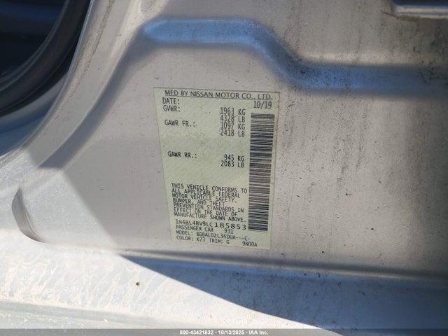 Nissan Altima 2020 1N4BL4BV9LC185853 Image 9