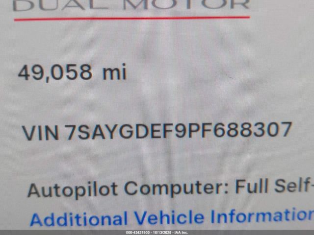 2023 TESLA MODEL Y 7SAYGDEF9PF688307 Photo 8