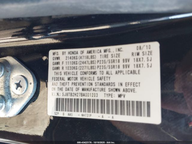 2011 ACURA RDX 5J8TB2H27BA001203 Photo 8