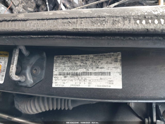 Ford F-150 Lariat 2018 1FTFW1E14JFE49261 Image 9