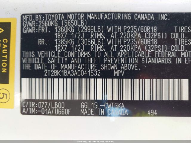 2010 LEXUS RX 350 2T2BK1BA3AC041532 Photo 8