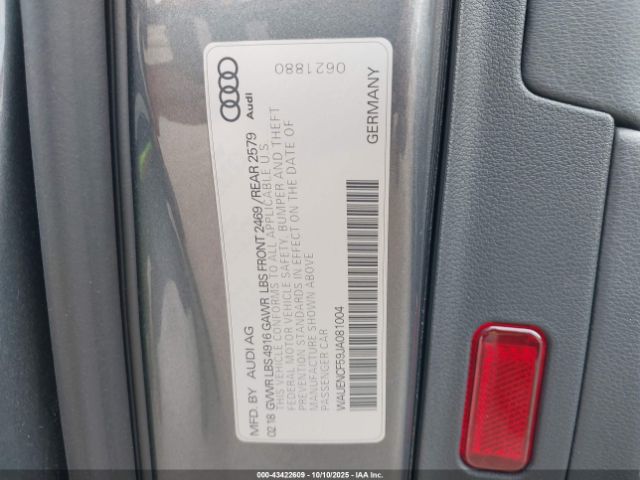 2018 AUDI A5 WAUENCF59JA081004 Photo 8