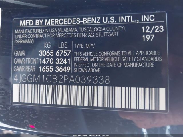2023 MERCEDES-BENZ EQE 350 SUV 4JGGM1CB2PA039338 Photo 8