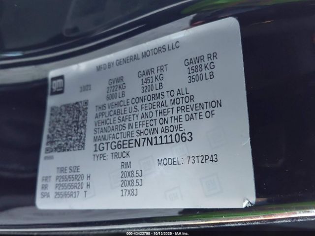 2022 GMC CANYON 1GTG6EEN7N1111063 Photo 8