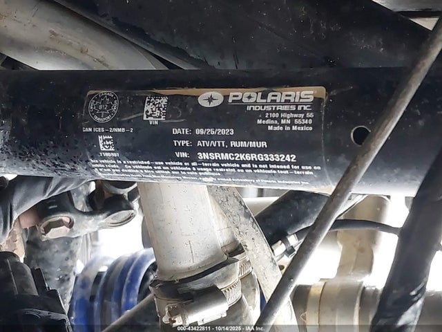 3NSRMC2K6RG333242 Polaris Rzr Pro R 4 Premium