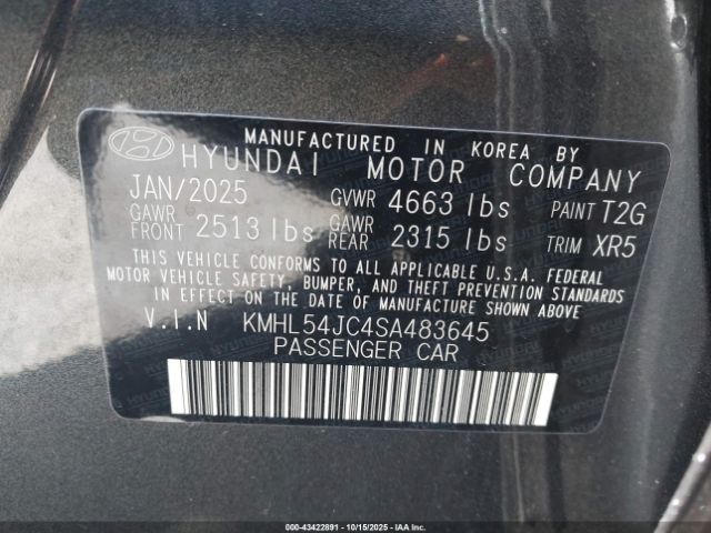 2025 HYUNDAI SONATA KMHL54JC4SA483645 Photo 8