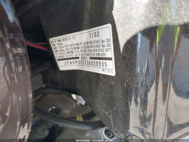 2003 YAMAHA XV1600 JYAVP02EX3A020535 Photo 9