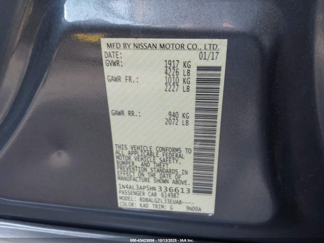 1N4AL3AP5HN336613 Nissan 2017