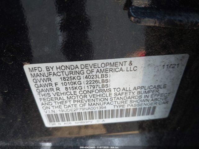 2022 ACURA ILX 19UDE2F79NA001394 Photo 8