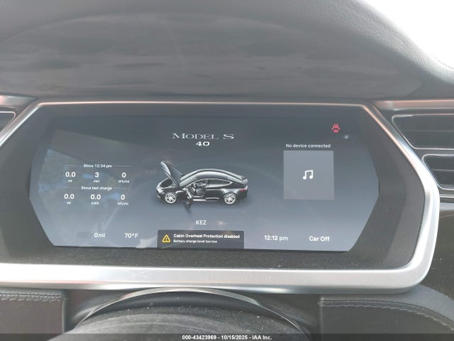 2013 TESLA MODEL S 5YJSA1AC7DFP10623 Photo 6