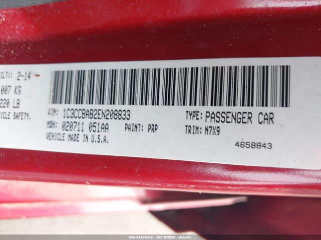 2014 CHRYSLER 200 1C3CCBAB2EN208833 Photo 8