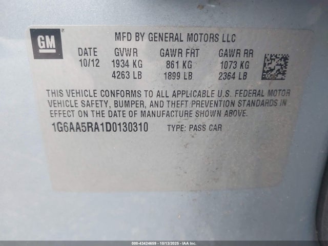 2013 CADILLAC ATS 1G6AA5RA1D0130310 Photo 8