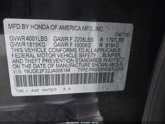 2018 ACURA ILX 19UDE2F32JA006198 Photo 8