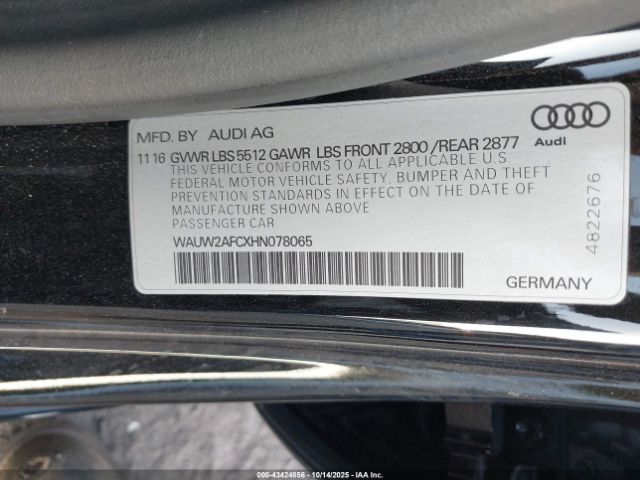 2017 AUDI A7 WAUW2AFCXHN078065 Photo 8