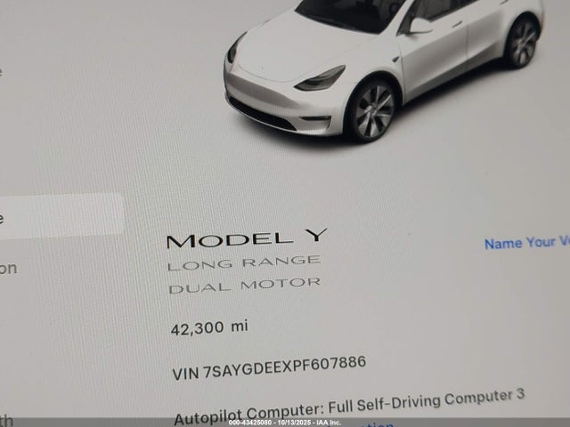 2023 TESLA MODEL Y 7SAYGDEEXPF607886 Photo 6
