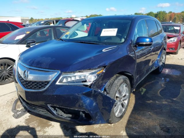 2015 ACURA MDX 5FRYD4H49FB029804 Photo 1