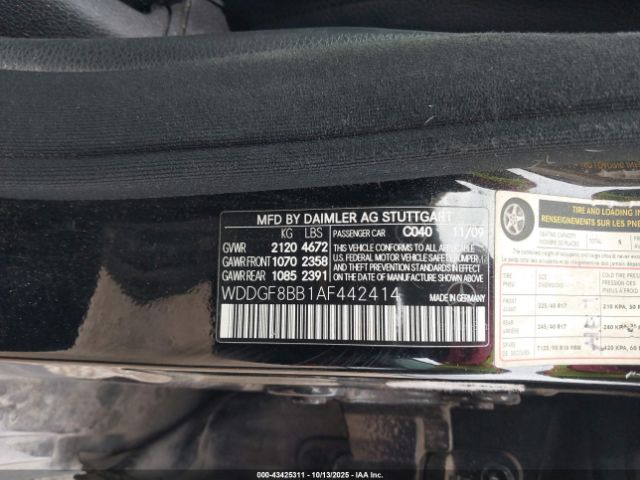 2010 MERCEDES-BENZ C 300 WDDGF8BB1AF442414 Photo 8