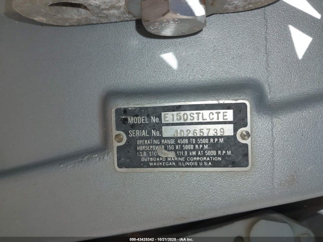 Продажа на аукционе авто 1983 Ebbtide 17', vin: ETC30912M83F, номер лота: 43425342