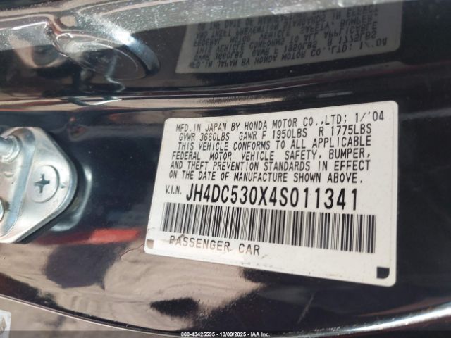 2004 ACURA RSX JH4DC530X4S011341 Photo 8
