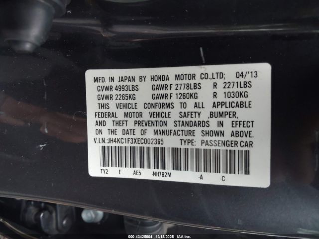 2014 ACURA RLX JH4KC1F3XEC002365 Photo 8
