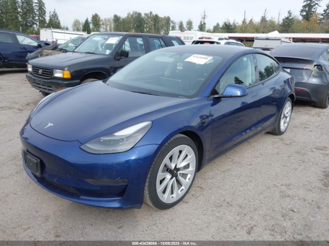 2022 TESLA MODEL 3 5YJ3E1EA2NF142932 Photo 1