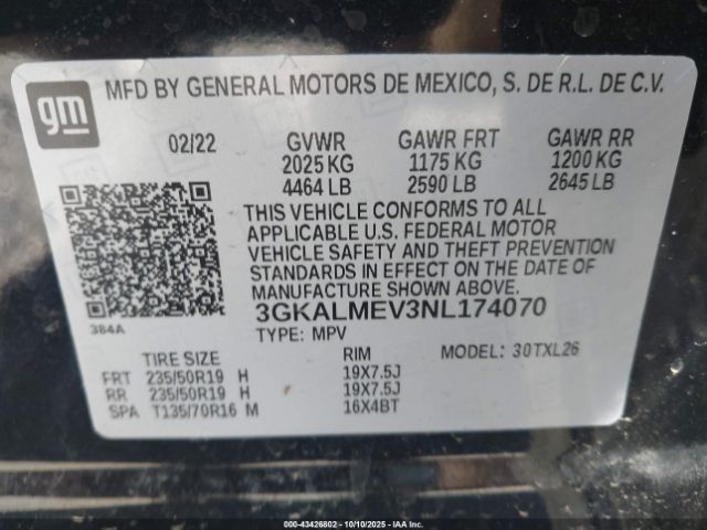 2022 GMC TERRAIN 3GKALMEV3NL174070 Photo 8