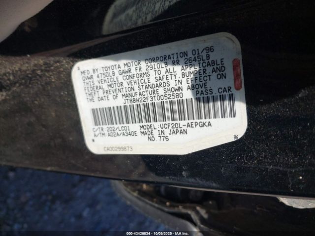 1996 LEXUS LS JT8BH22F3T0052580 Photo 8