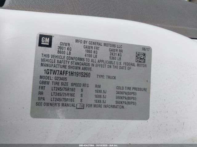 2017 GMC SAVANA 2500 1GTW7AFF1H1915260 Photo 8