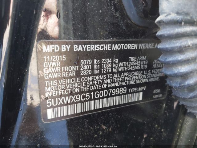 2016 BMW X3 5UXWX9C51G0D79989 Photo 8