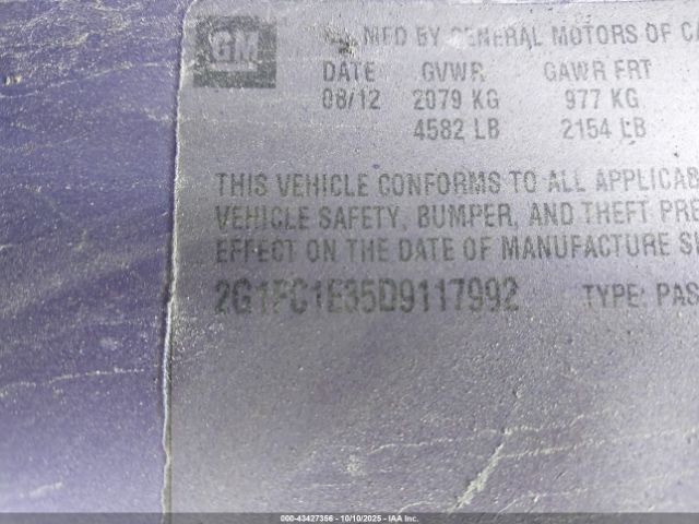 2013 CHEVROLET CAMARO 2G1FC1E35D9117992 Photo 8